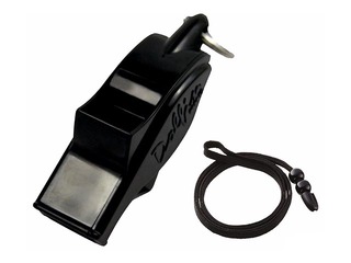 Referee whistle for basketball Molten Dolfin, black 