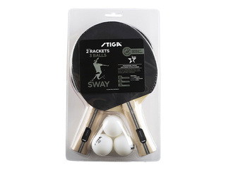 Table tennis racket set Stiga, Sway (2 rackets + 3 balls)