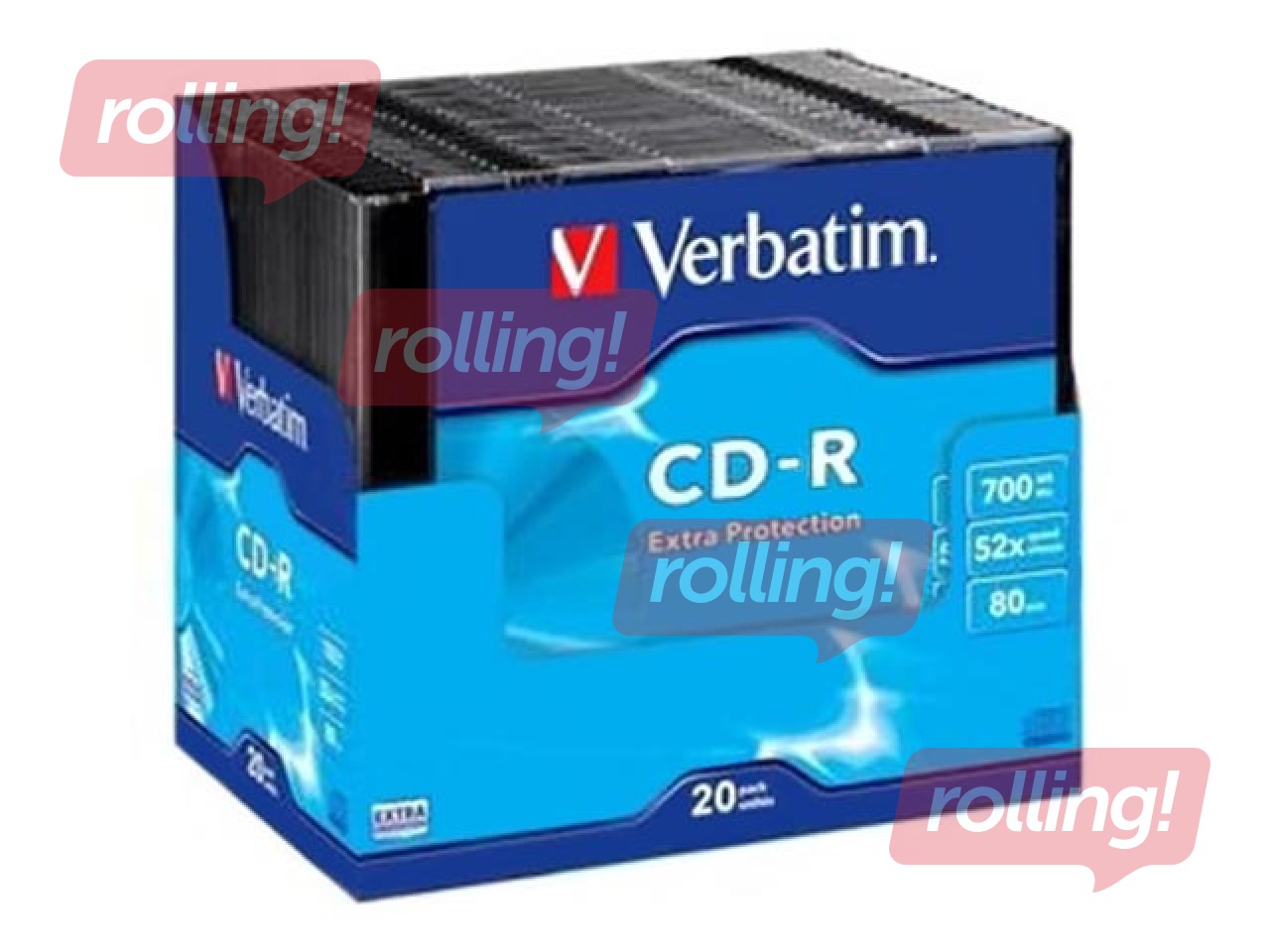 CD-R toorikud, Verbatim 700MB 1x-52x Extra protection, Single Wrap Slim