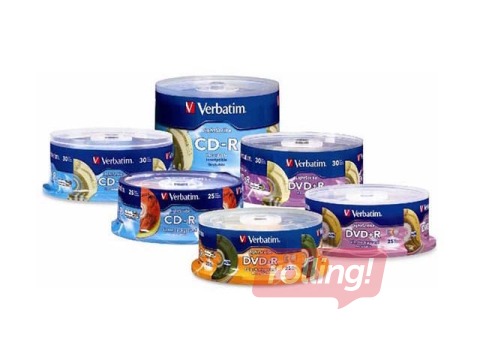 CD-R toorikud Verbatim 700MB 1x-52x Extra Protection, 50 tk.