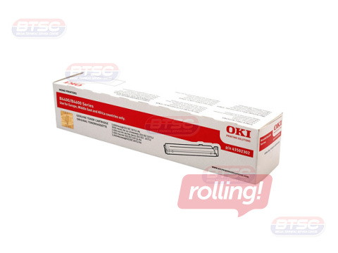 Toonerkassett Oki B4400, must, (3000 lk)