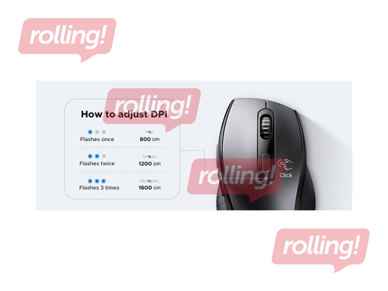 UGREEN ergonoomiline 2,4 GHz juhtmeta hiir, must