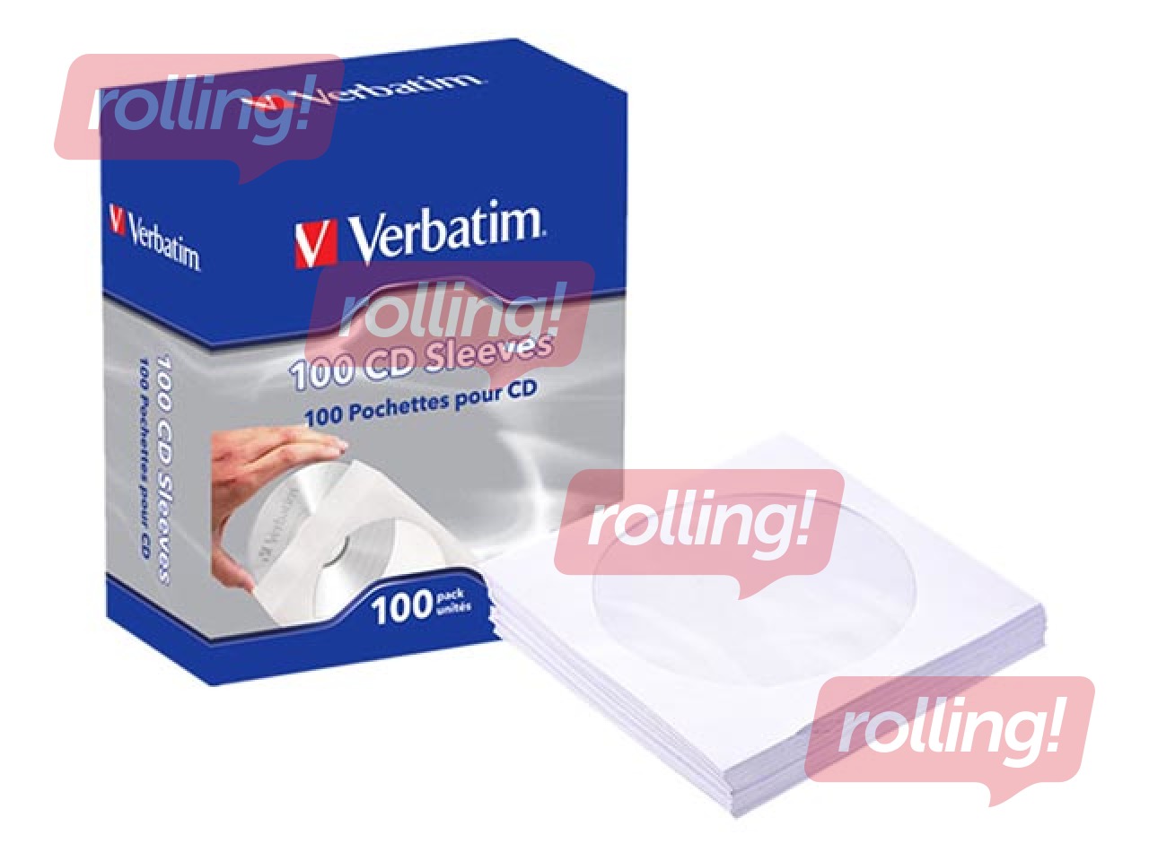 Вербатим конверты для CD/DVD, упаковка 100 шт.