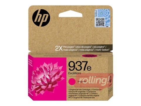 Tintes kasete HP 937e EvoMore, fuksīna sarkana, 1650 lapas