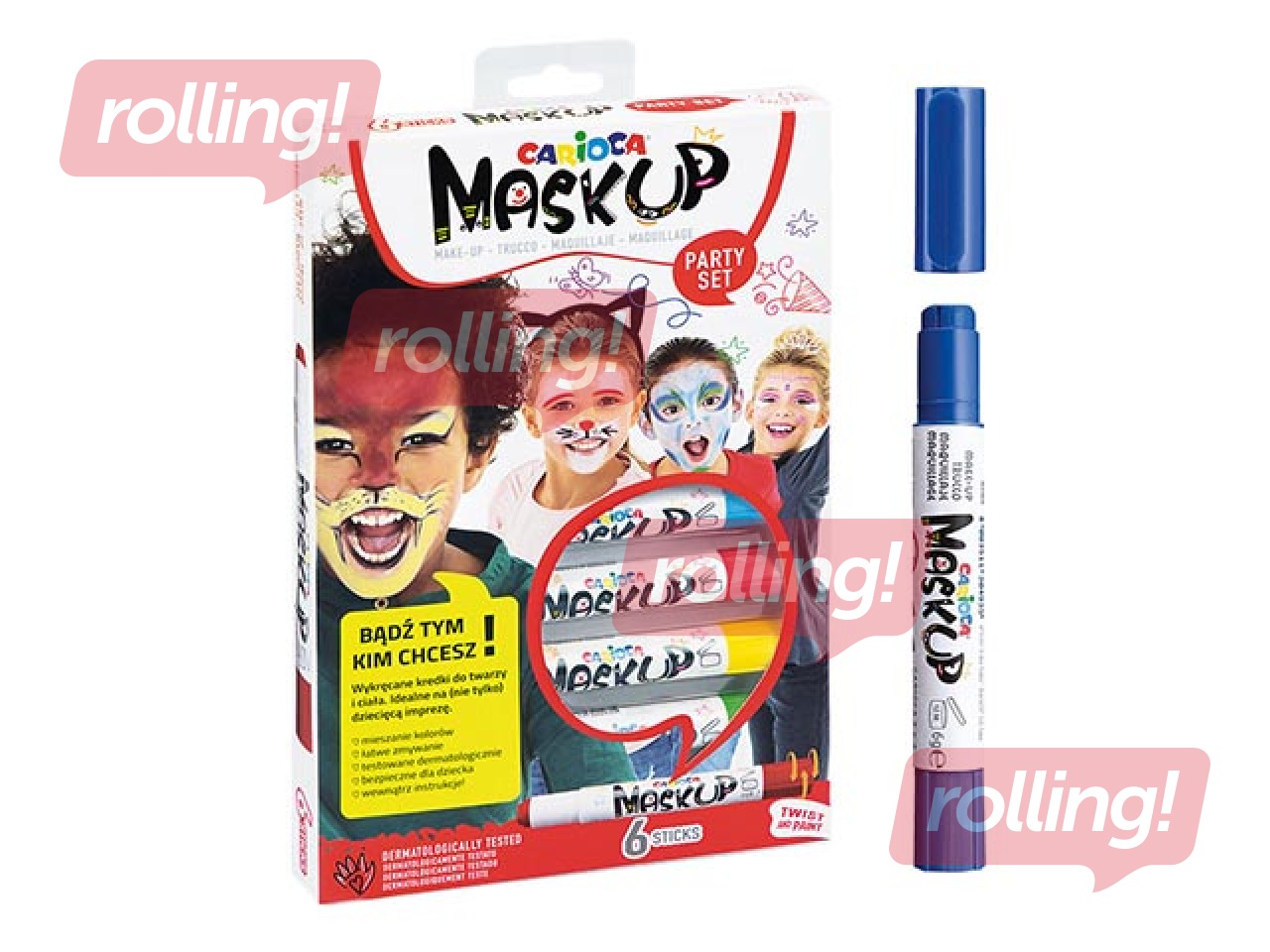 Face paint Carioca, 6 colors