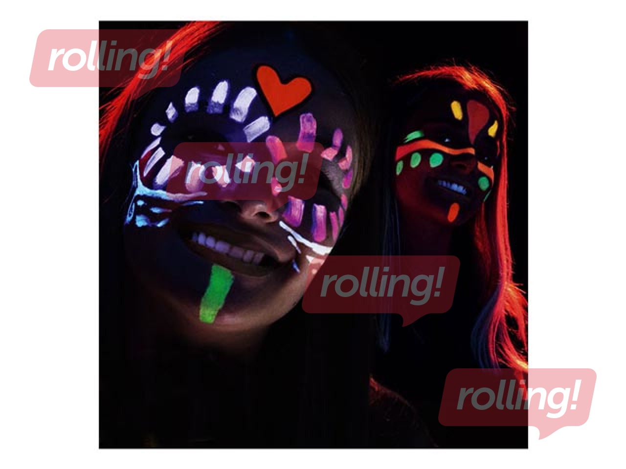 Краски для лица Carioca, неоновые, 6 цв.