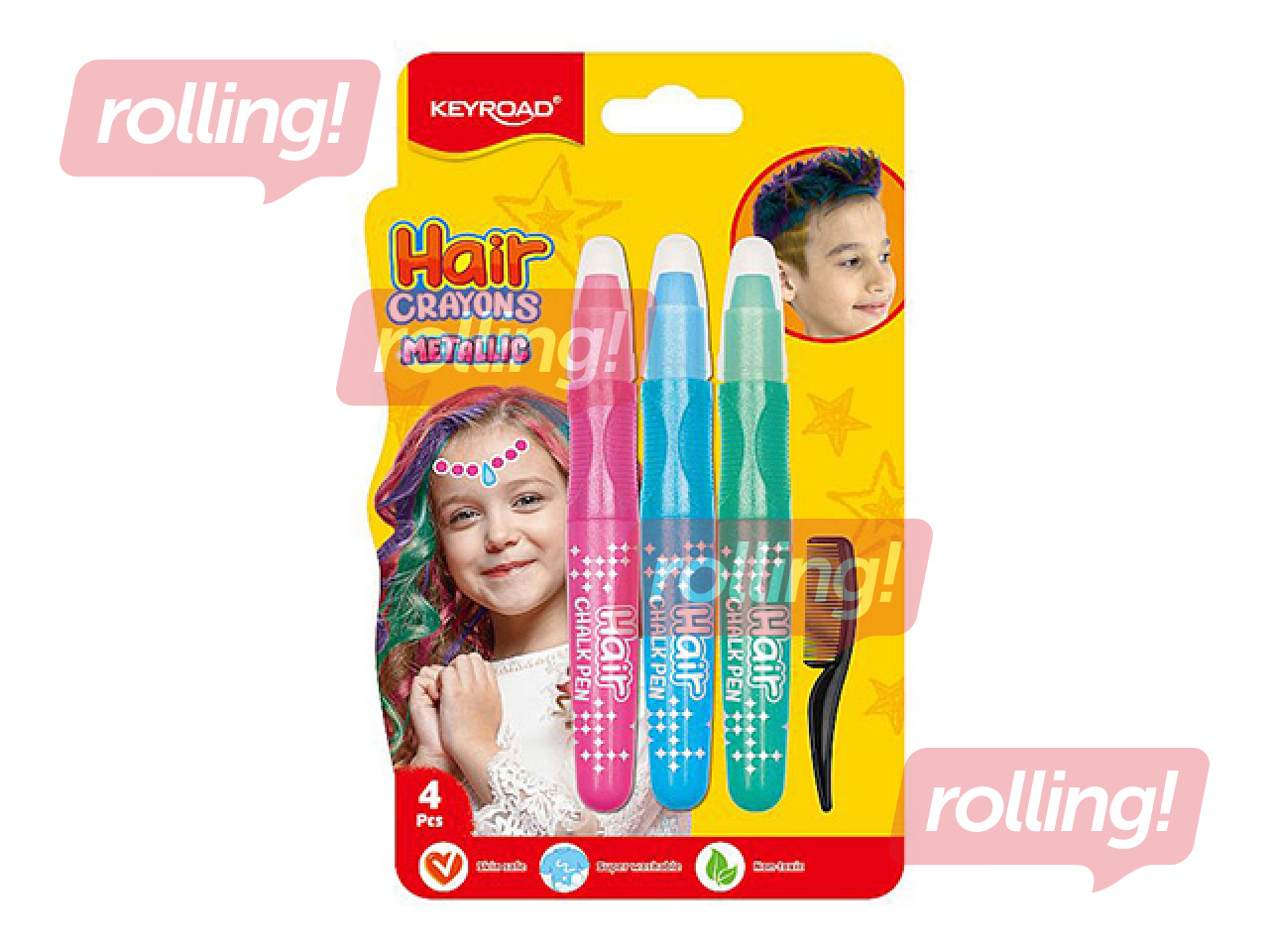 Hair chalks Metallic, Cool