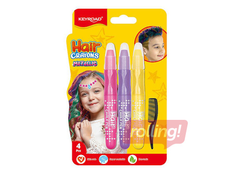 Juuksekriidid Metallic, Shine