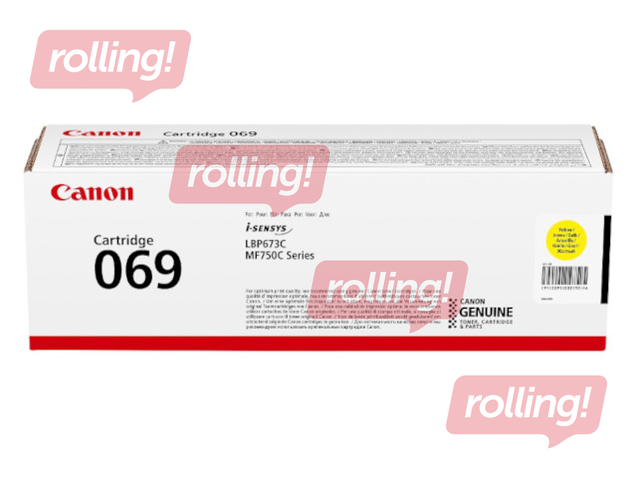 Toner cartridge Canon 069, Yellow (1900 pgs)