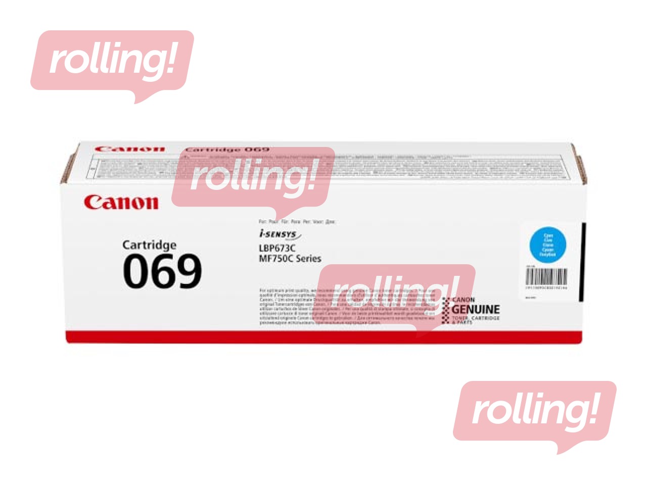 Toner cartridge Canon 069, Cyan (1900 pgs)