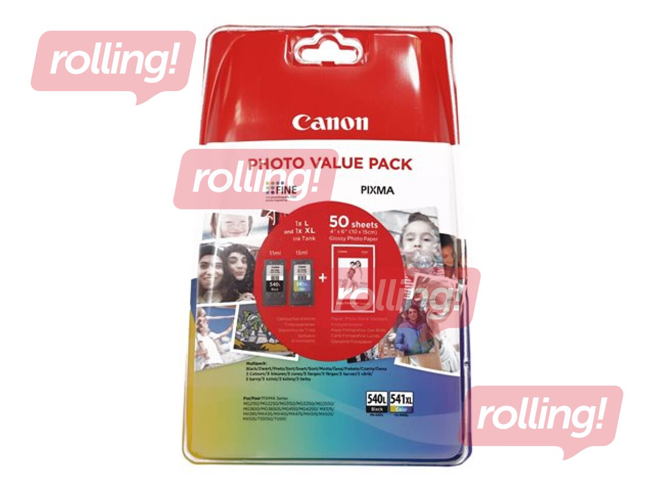 Kомплект чернильныx-картриджей CANON PG-540L / CL-541XL (чёрный+ трехцветный)