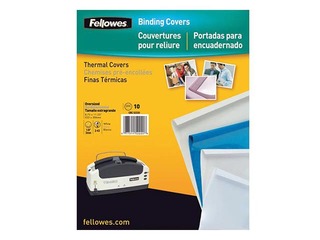 Termoiesiešanas vāki Fellowes, A4, 6 mm, 100 gab., balti