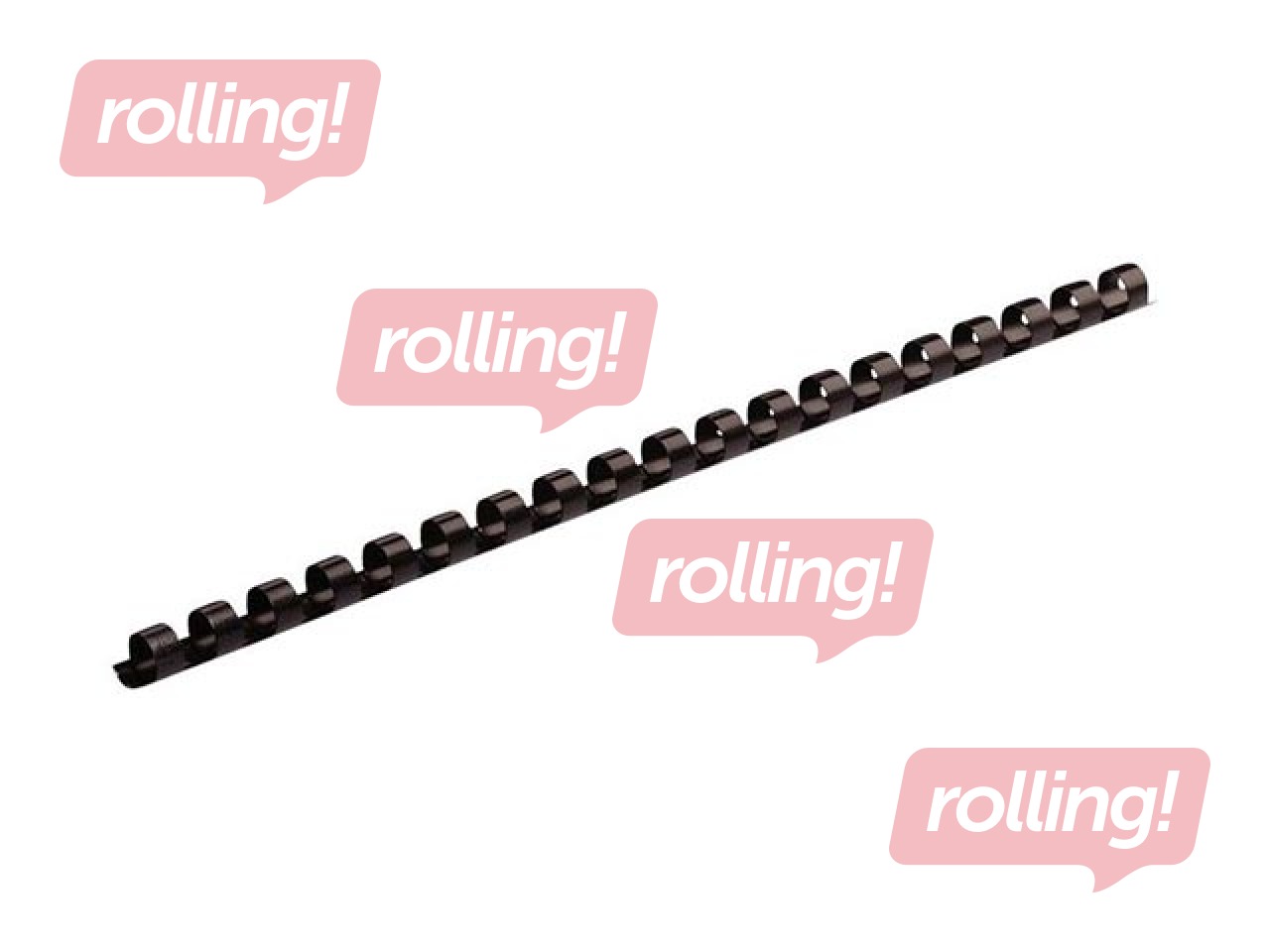 Plastic spirals Fellowes 6 mm, black, 100 pcs