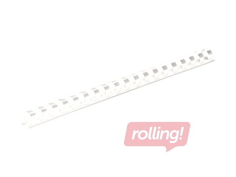 Пластиковые спирали Fellowes, 19 мм, 100 шт., белые