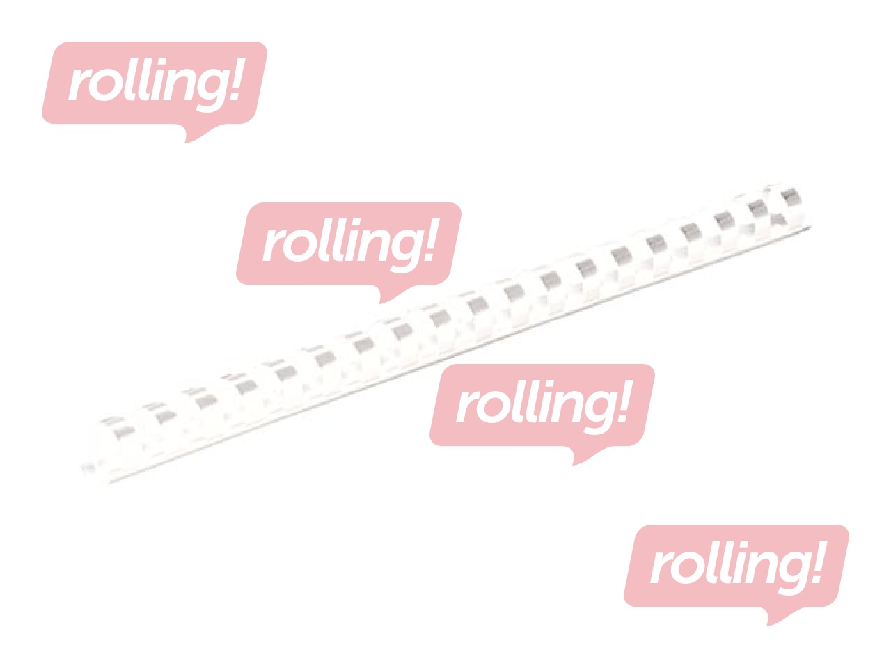 Пластиковые спирали Fellowes, 19 мм, 100 шт., белые