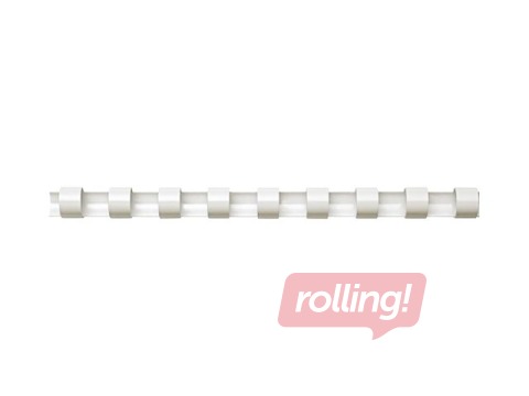 Binding plastic combs Fellowes 45 mm, 50 pcs., oval, white