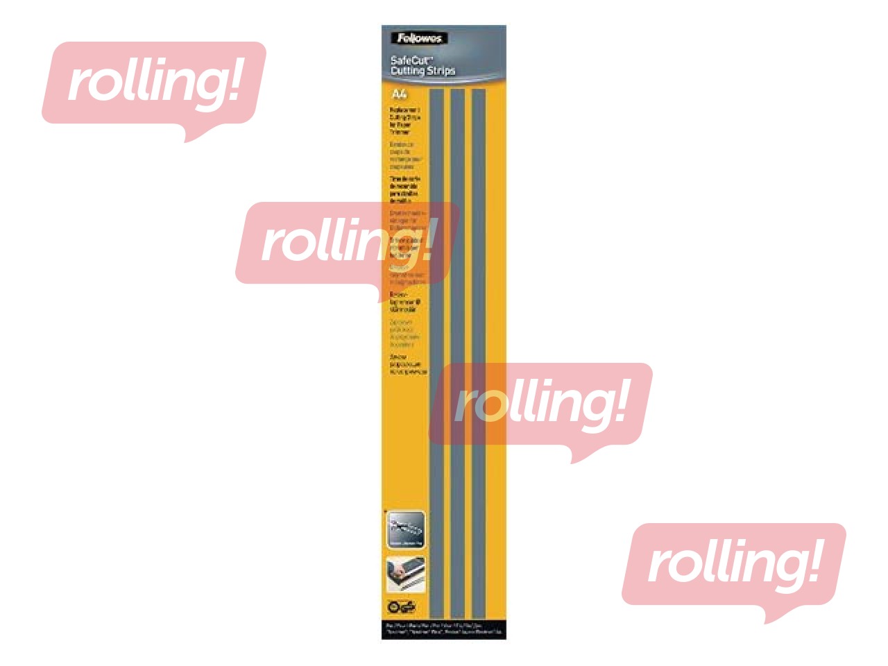 Lõikeribad Fellowes A4 teradele, 3 tk