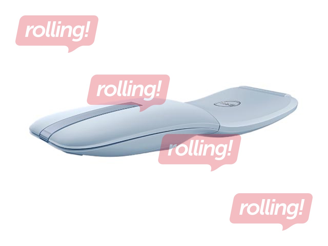 Беспроводная компьютерная мышь DELL, Bluetooth Travel Mouse, MS700, светло-голубая