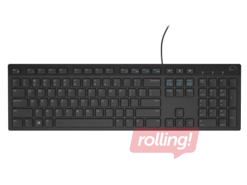 Dell KB216 Standard, Wired, Eng/Rus, Black, USB