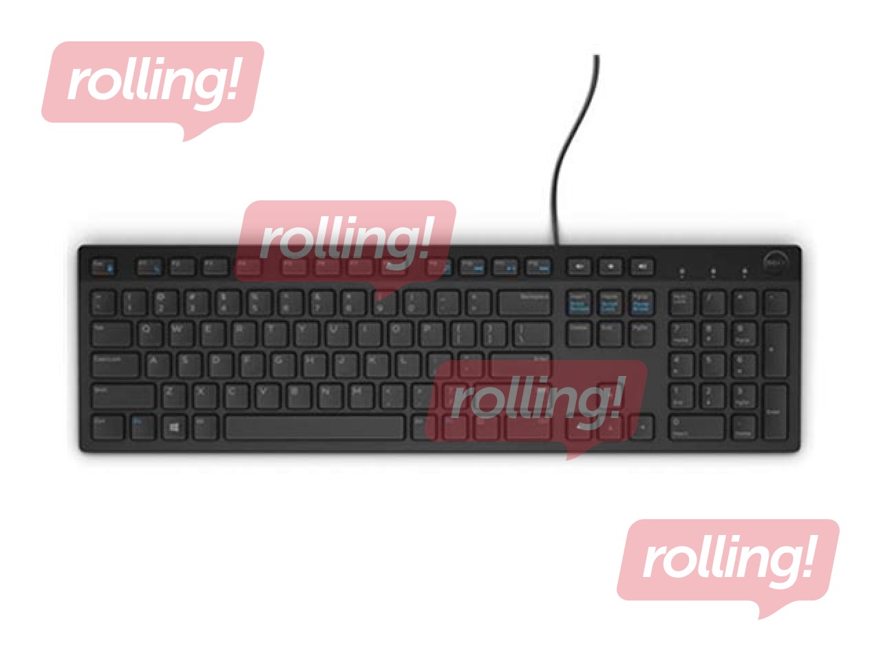 Klaviatūra Dell KB216 Standard, Wired, ENG, Black, USB