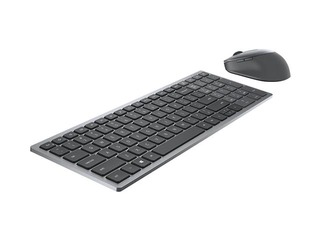 Bezvadu klaviatūras komplekts Dell KM7120W Wireless, 2.4 GHz, Bluetooth 5.0, ENG, Titan Gray