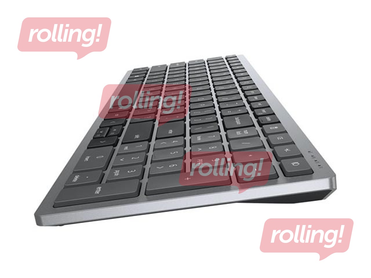 Dell KM7120W traadita klaviatuuri komplekt, 2,4 GHz, Bluetooth 5.0, inglise keeles, titaanihall