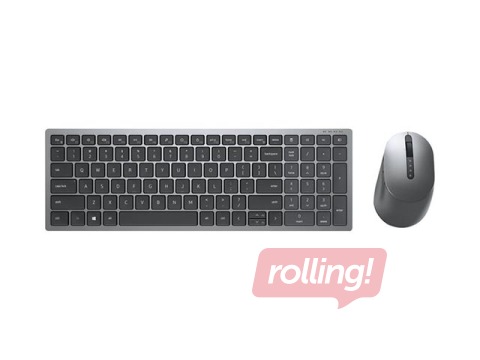 Klaviatuur ja hiir Dell KM7120W Wireless, 2,4 GHz, Bluetooth 5,0, ENG / RUS, tumehall