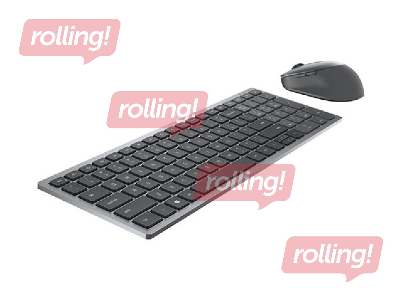 Klaviatuur ja hiir Dell KM7120W Wireless, 2,4 GHz, Bluetooth 5,0, ENG / RUS, tumehall