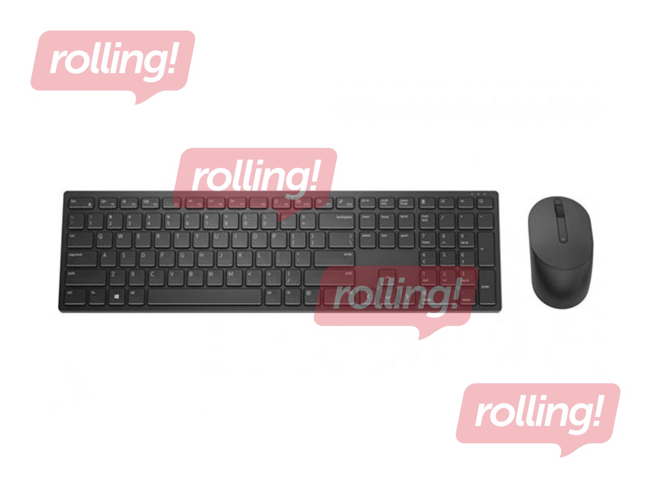 Bezvadu klaviatūras komplekts Dell Pro Keyboard and Mouse KM5221W, ENG/EST