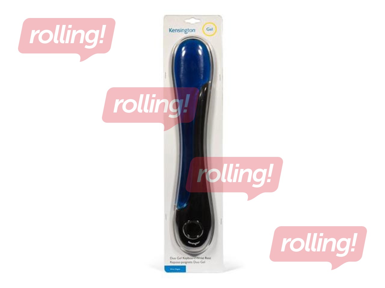 Klaviatuuri randme toetus Kensington Duo Gel, sinine/suitsune