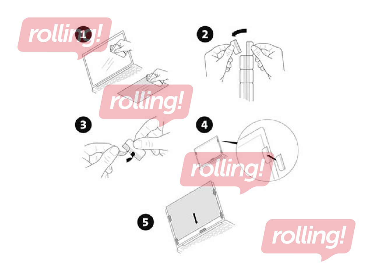 Kensington privacy filter 2 way removable 61cm 24