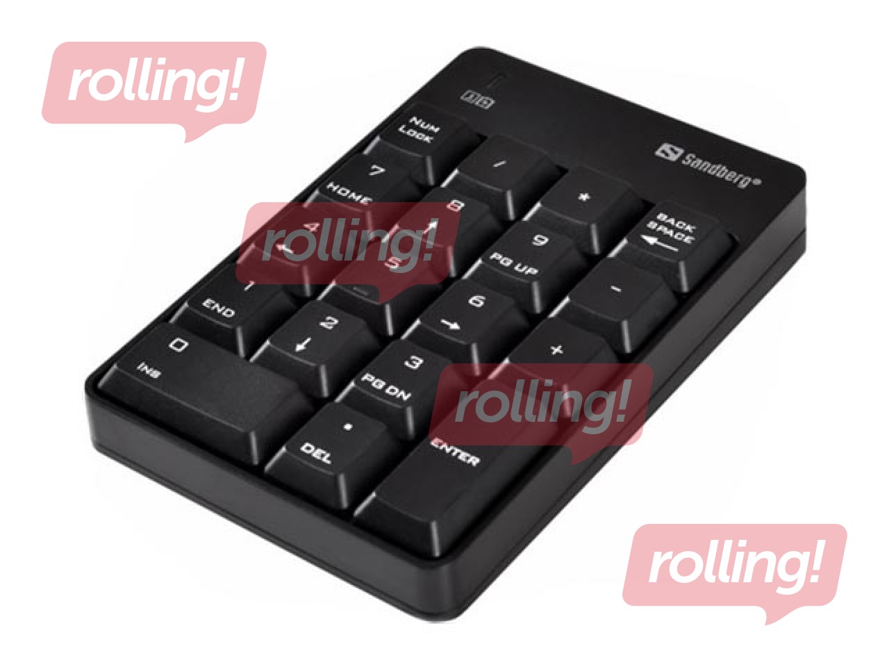 Bezvadu ciparu tastatūra Sandberg Numeric 2, 2.4GHz