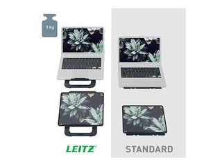 Подставка для ноутбука Leitz Ergo, ультра-тонкая, алюминиевая, регулируемая