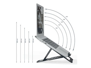 Подставка для ноутбука Leitz Ergo, ультра-тонкая, алюминиевая, регулируемая