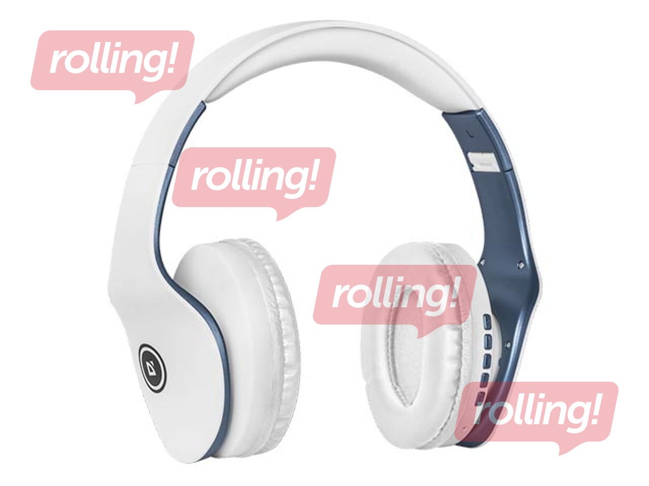 OUT Wireless stereo headset Defender FreeMotion B525 white+blue, Bluetooth