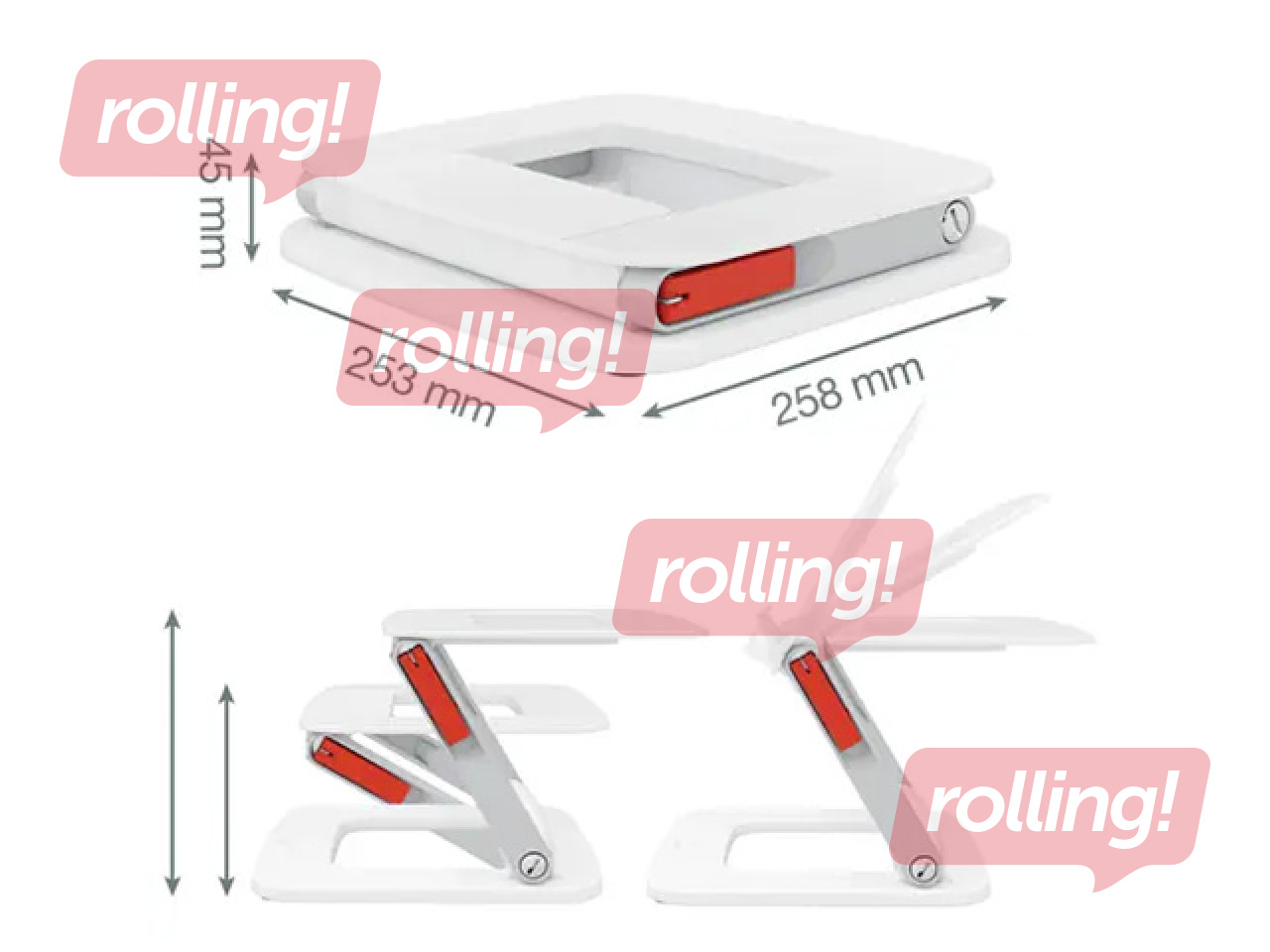 Laptop stand Leitz, Ergo Adjustable, Multi-Angle Laptop Stand
