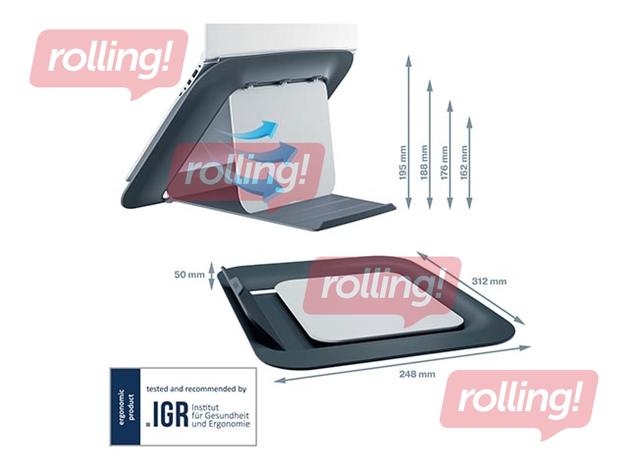 Laptop Stand Leitz Ergo Cosy, adjustable