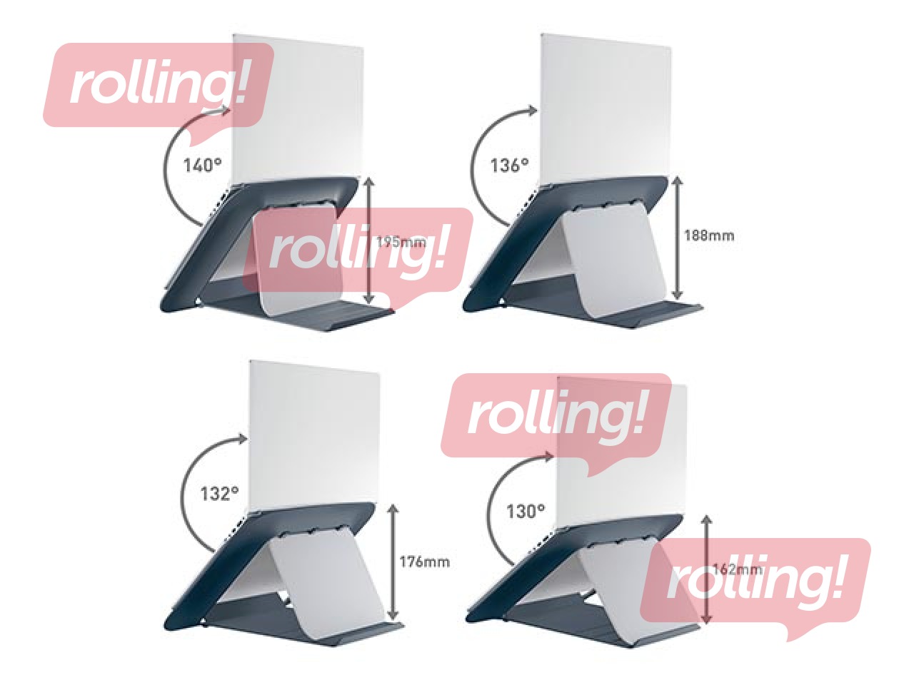 Sülearvuti alus Leitz Ergo Cosy, reguleeritav