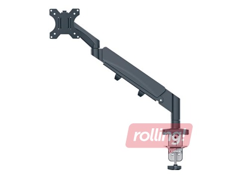 Крепление для монитора Leitz Ergo Space Saving Single, темно-серое