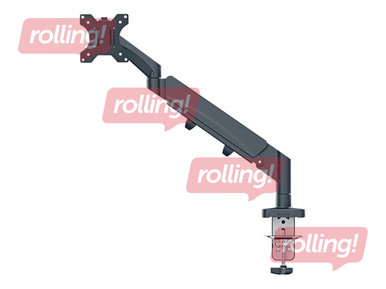 Крепление для монитора Leitz Ergo Space Saving Single, темно-серое
