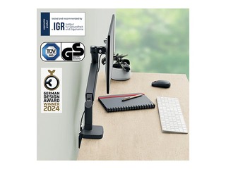 Monitori alus Leitz Ergo ruumi säästev ühekordne, tumehall