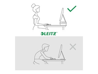 Подставка для монитора Leitz Ergo, темно-серая