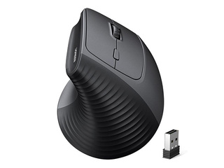 UGREEN vertikaalne 2,4 GHz/Bluetooth 5.4 traadita hiir, must