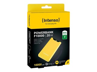 Kandekla laadija Intenso F10000, QC3.0, 10000mAh, kollane
