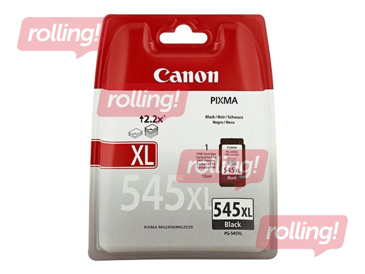 Toner cartridge CANON PG-545 XL, black, (400 lpp.)