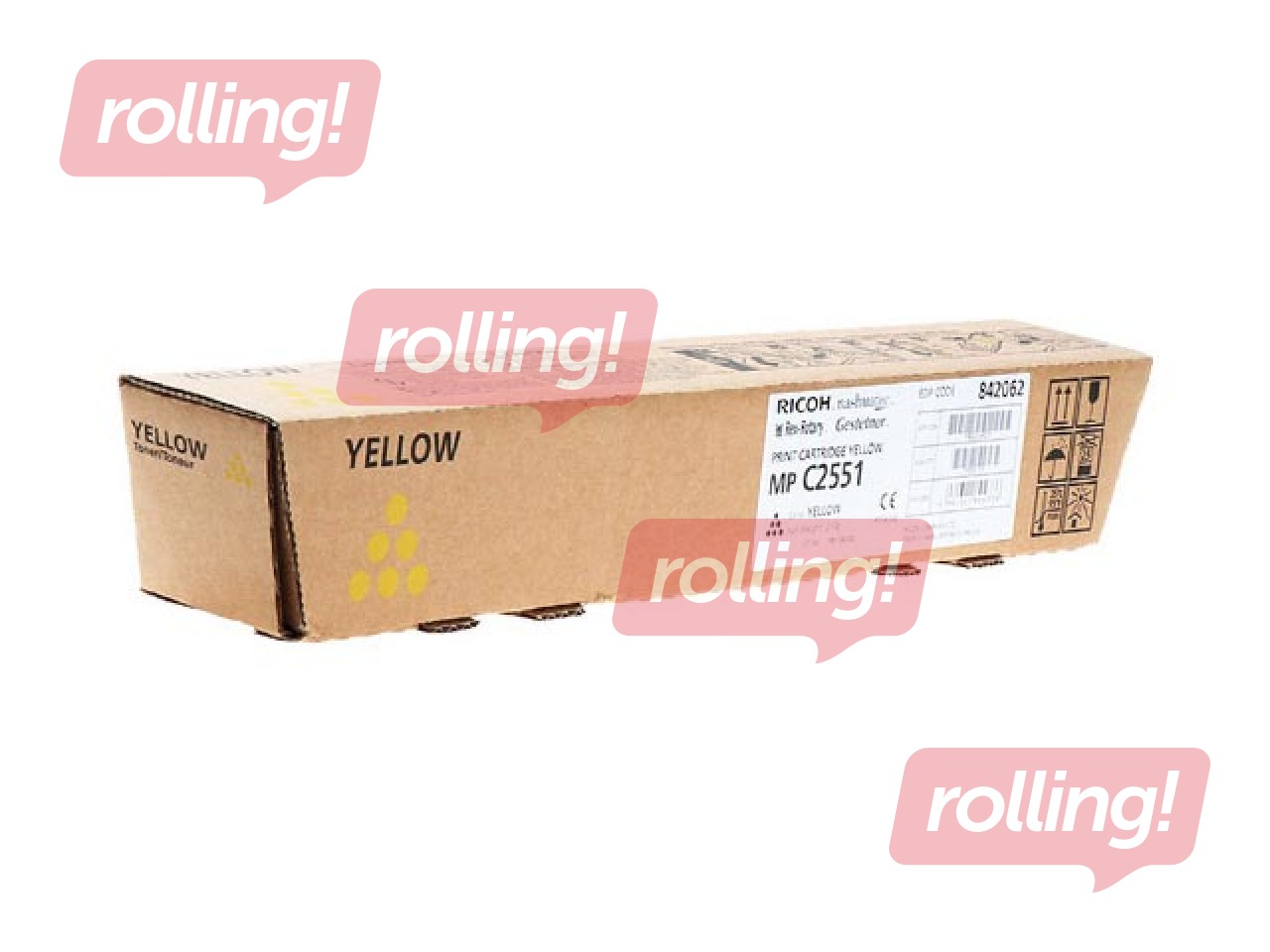 Tooner Ricoh Aficio MPC2551/MPC2051, kollane (9500 lk)