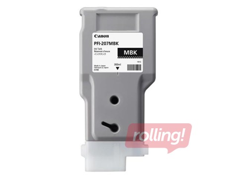 Canon PFI-207MBK , matte black ink tank for imagePROGRAF iPF680, iPF685, iPF780, iPF785, 300 ml