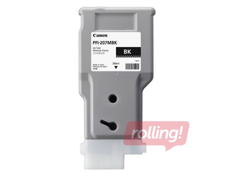 Canon PFI-207BK , black ink tank for imagePROGRAF iPF680, iPF685, iPF780, iPF785, 300 ml