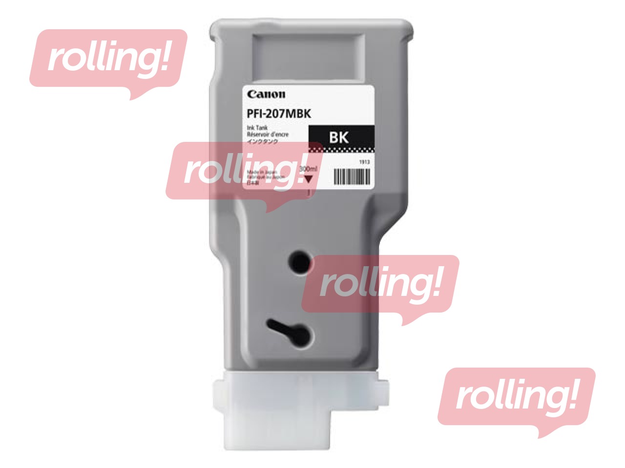 Canon PFI-207BK , black ink tank for imagePROGRAF iPF680, iPF685, iPF780, iPF785, 300 ml
