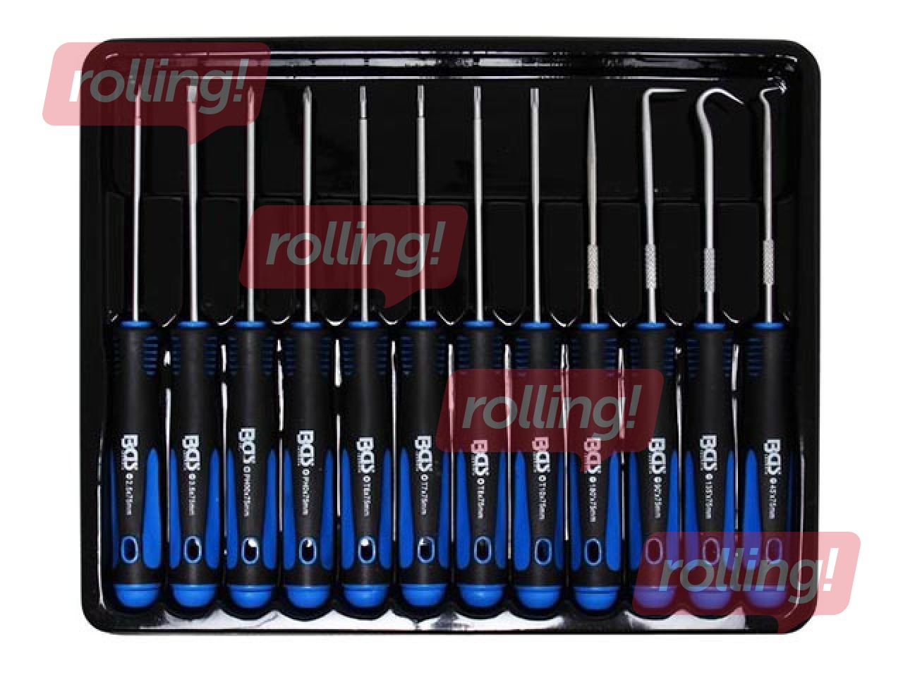 Peenikeste kruvikeerajate ja konksude komplekt 12 tk